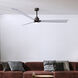 Atlas Alessandra-LK 56 inch Textured Bronze with Brushed Nickel Blades Indoor/Outdoor Ceiling Fan