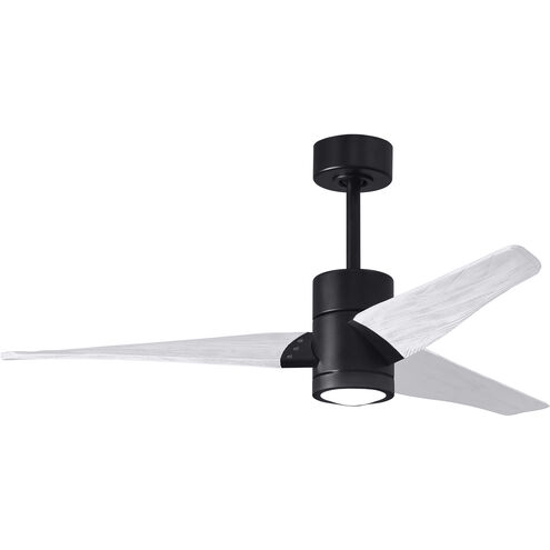 Atlas Super Janet 52 inch Matte Black with Matte White Blades Ceiling Fan, Atlas