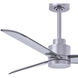 Atlas Alessandra 42 inch Brushed Nickel Indoor/Outdoor Ceiling Fan
