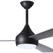 Atlas Donaire 52 inch Matte Black with Silver Blades Indoor/Outdoor Ceiling Fan, 316 Marine Grade Stainless Steel