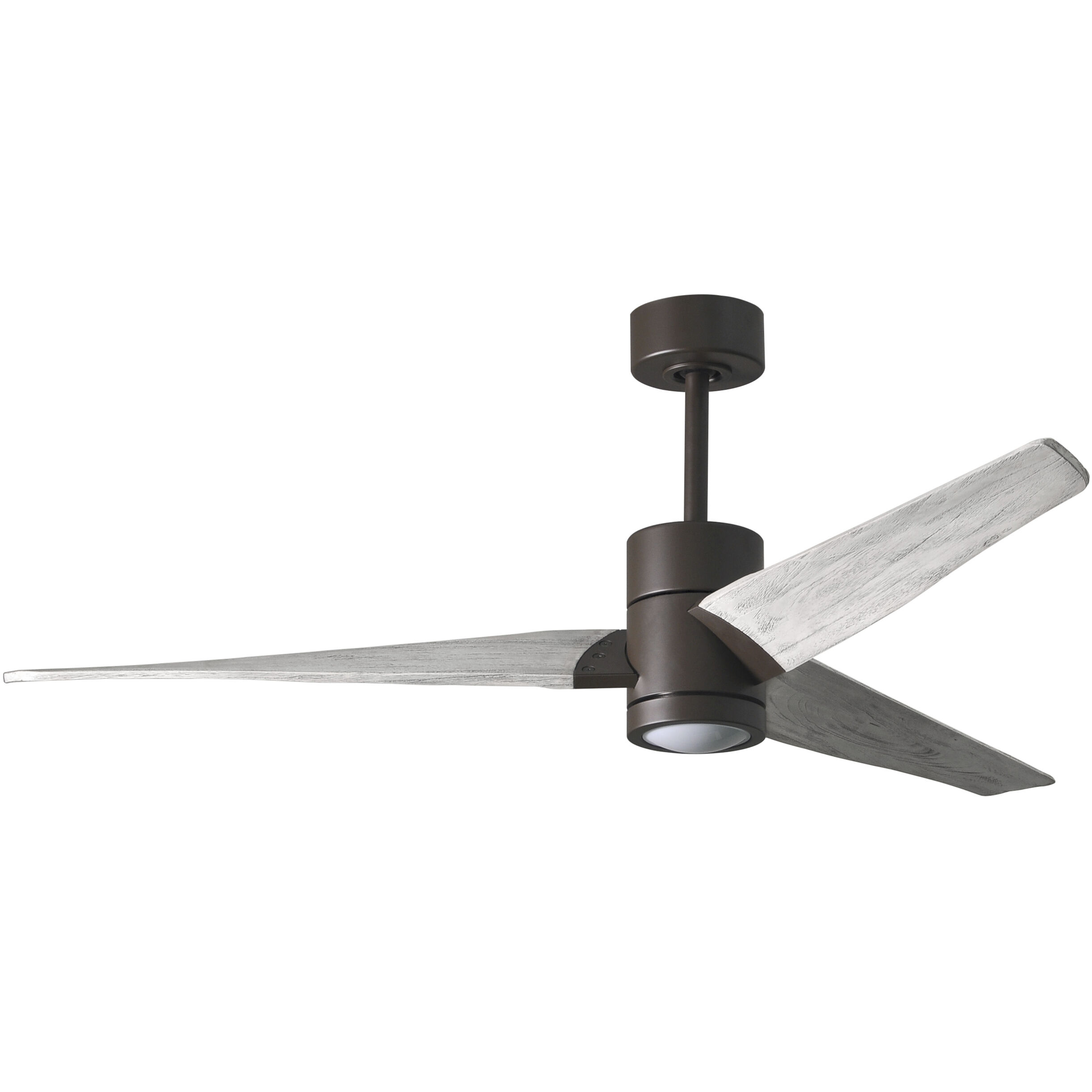 Atlas Super Janet 60 inch Textured Bronze with Barn Wood Tone Blades Ceiling Fan, Paddle Fan