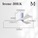 Atlas Irene-3HLK 42 inch Gloss White with Matte White Blades Flush Mount Paddle Fan, Flush Mounted