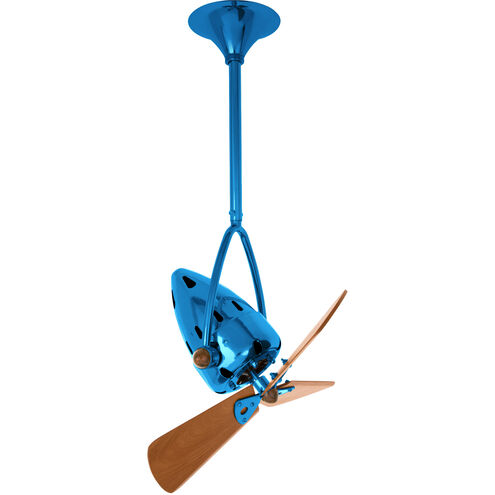 Matthews-Gerbar Jarold Direcional 16 inch Light Blue with Mahogany Blades Ceiling Fan