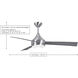 Atlas Donaire 52 inch Brushed Stainless with Silver Blades Indoor/Outdoor Ceiling Fan, 316 Marine Grade Stainless Steel