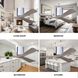 Atlas Irene-3H 42 inch Polished Chrome with Gray Ash Blades Ceiling Fan