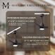 Atlas Alessandra - LK 72 inch Textured Bronze with Matte Black Blades Transitional Ceiling Fan
