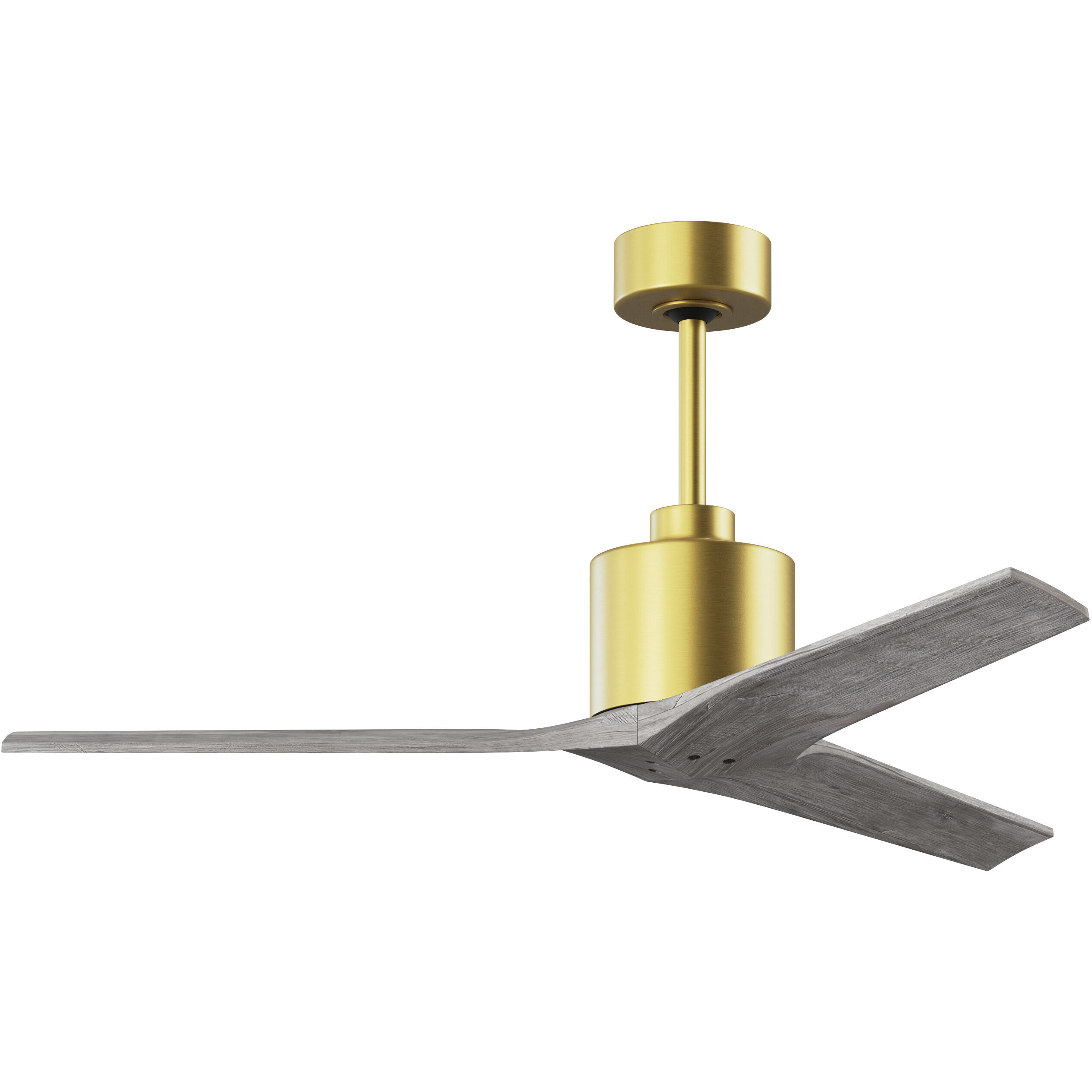 Atlas Mollywood 52 inch Brushed Brass with Barn Wood Tone Blades Ceiling Fan