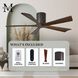 Atlas Irene-5H 60 inch Textured Bronze with Walnut Tone Blades Ceiling Mount Paddle Fan, Flush Mounted