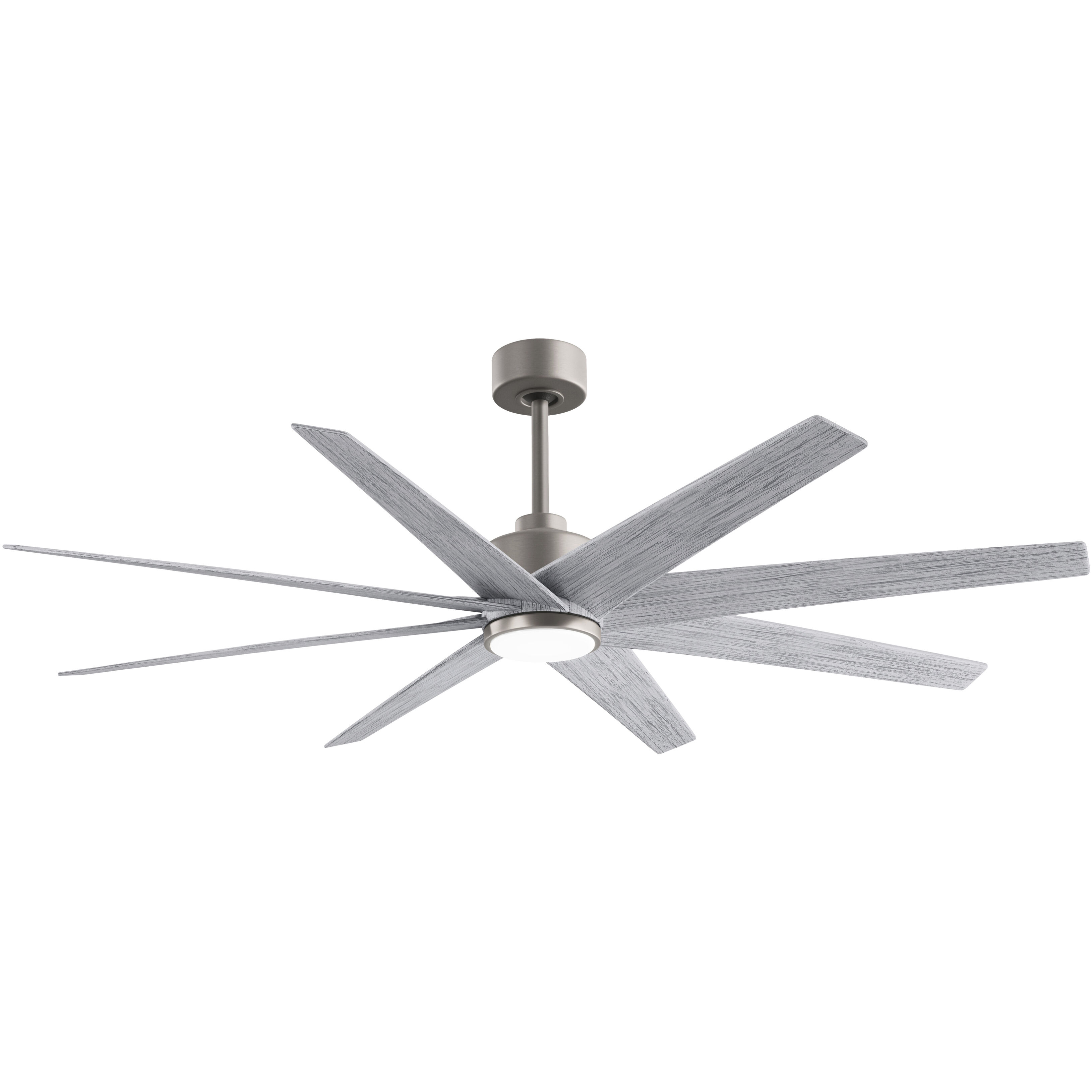 Atlas Ariella - LK 64 inch Brushed Nickel with Barn Wood Tone Blades Ceiling Fan