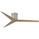 Atlas Eliza-H 56 inch Brushed Nickel with Gray Ash Tone Blades Ceiling Mount Paddle Fan, Atlas