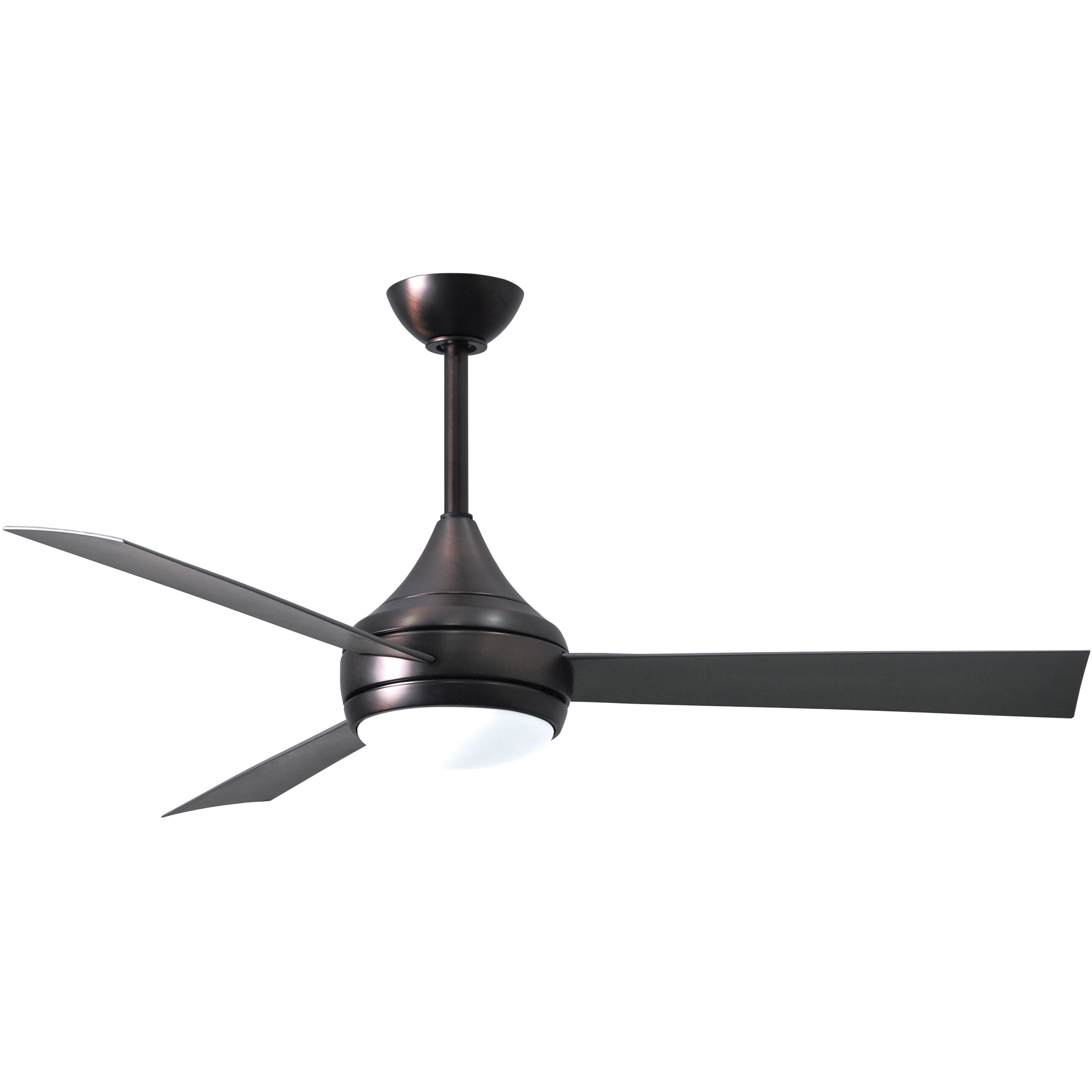 Atlas Donaire 52 inch Brushed Bronze with Brushed Stainless Blades Paddle Fan, Coastal Wet Rated