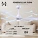 Atlas Alessandra-LK 56 inch Matte White Indoor/Outdoor Ceiling Fan