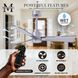 Atlas Alessandra 42 inch Brushed Nickel Indoor/Outdoor Ceiling Fan