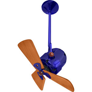 Matthews-Gerbar Bianca Direcional 16 inch Blue with Mahogany Blades Ceiling Fan