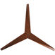 Atlas Eliza 56 inch Gloss White with Walnut Tone Blades Ceiling Fan, Paddle Fan