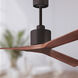 Atlas Nan XL 72 inch Textured Bronze with Walnut Blades Ceiling Fan
