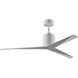 Atlas Eliza 56 inch Gloss White Ceiling Fan, Paddle Fan
