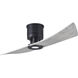 Atlas Lindsay 52 inch Matte Black with Barnwood Tone Blades Ceiling Fan in Barn Wood, Atlas