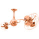 Matthews-Gerbar Italo Ventania 13 inch Polished Copper Rotational Ceiling Fan, Matthews-Gerbar