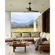 Atlas Irene-3 52 inch Matte Black with Walnut Tone Blades Ceiling Fan, Paddle Fan