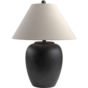 Bastille 24.75 inch 100 watt Black Accent Table Lamp Portable Light
