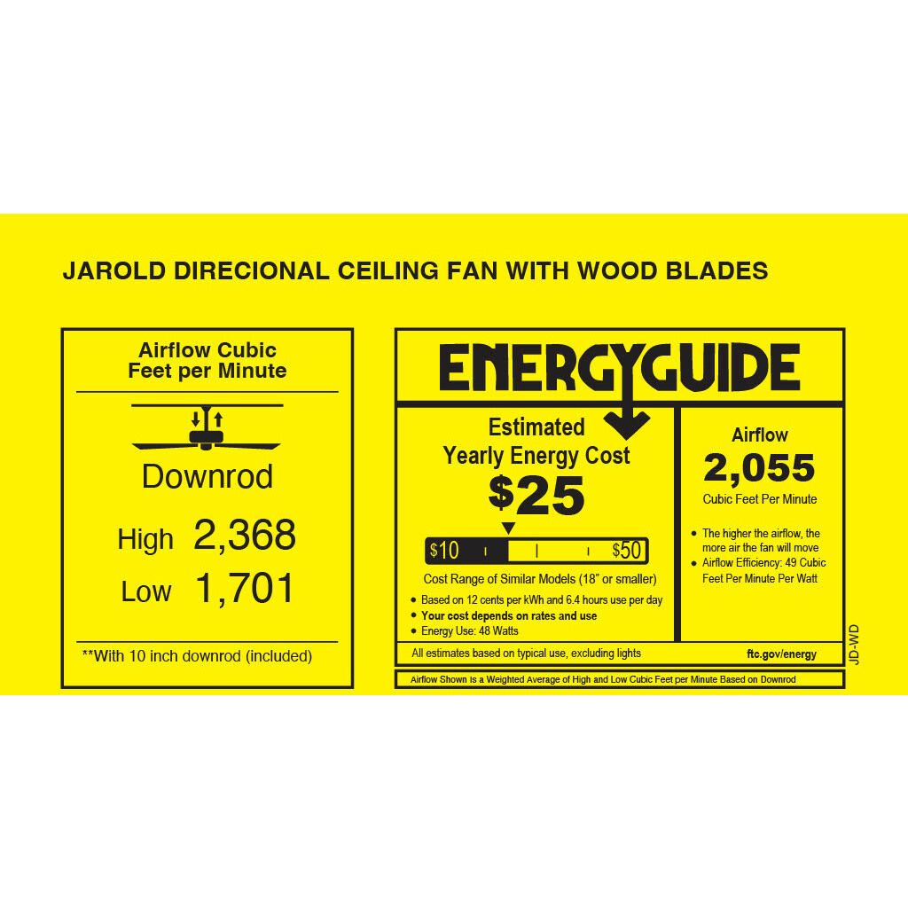 Matthews-Gerbar Jarold Direcional 16 inch Brushed Nickel with Solid Mahogany Wood Blades Directional Ceiling Fan, Matthews-Gerbar