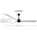 Atlas Alessandra 72 inch Brushed Nickel with Matte White Blades Indoor/Outdoor Ceiling Fan