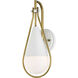 Admiral 1 Light 6.5 inch Matte White Wall Sconce Wall Light