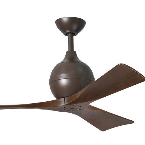 Atlas Irene-3 42 inch Textured Bronze with Walnut Tone Blades Ceiling Fan, Paddle Fan