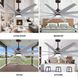Atlas Ariella-LK 64 inch Textured Bronze with Barn Wood Tone Blades Ceiling Fan