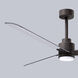 Atlas Alessandra-LK 56 inch Textured Bronze with Brushed Nickel Blades Indoor/Outdoor Ceiling Fan