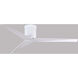 Atlas Eliza-H 56 inch Gloss White Ceiling Mount Paddle Fan, Atlas