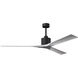 Atlas Nan XL 72 inch Matte Black with Barnwood Tone Blades Ceiling Fan in Barn Wood