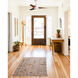 Atlas Super Janet 60 inch Gloss White with Walnut Tone Blades Ceiling Fan, Paddle Fan