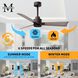 Atlas Alessandra 42 inch Textured Bronze with Gray Ash Blades Indoor/Outdoor Ceiling Fan
