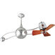 Matthews-Gerbar Brisa 2000 40 inch Polished Chrome with Mahogany Blades Ceiling Fan, Matthews-Gerbar