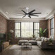 Atlas Ariella 64 inch Matte White with Matte Black Blades Ceiling Fan