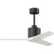 Atlas Mollywood 42 inch Textured Bronze with Matte White Blades Ceiling Fan, Atlas