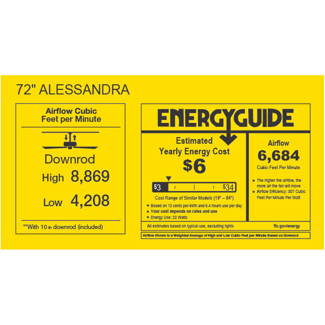 Atlas Alessandra - LK 72 inch Textured Bronze with Brushed Nickel Blades Ceiling Fan