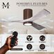Atlas Irene-3HLK 60 inch Walnut Tone with Barnwood Tone Blades Ceiling Mount Paddle Fan in Barn Wood, Flush Mounted