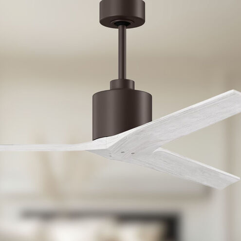 Atlas Mollywood 52 inch Textured Bronze with Matte White Blades Ceiling Fan, Atlas