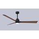 Atlas Alessandra-LK 56 inch Matte Black with Walnut Blades Indoor/Outdoor Ceiling Fan