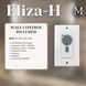 Atlas Eliza-H 56 inch Matte Black with Brushed Nickel Blades Flush Mount Ceiling Fan, Atlas