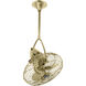 Matthews-Gerbar Jarold Direcional 13 inch Polished Brass Ceiling Fan, Matthews-Gerbar