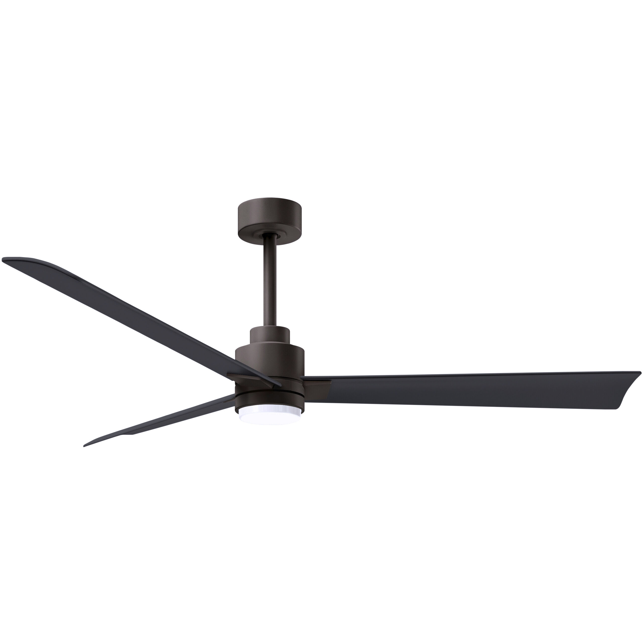 Atlas Alessandra - LK 56 inch Textured Bronze with Matte Black Blades Ceiling Fan