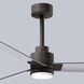 Atlas Alessandra-LK 56 inch Textured Bronze with Brushed Nickel Blades Indoor/Outdoor Ceiling Fan