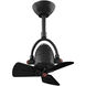 Atlas Diane 16 inch Matte Black with Matte Black Wood Blades Ceiling Fan
