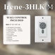 Atlas Irene-3HLK 42 inch Gloss White with Matte White Blades Flush Mount Paddle Fan, Flush Mounted