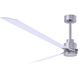 Atlas Alessandra 72 inch Brushed Nickel with Matte White Blades Indoor/Outdoor Ceiling Fan