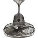 Atlas Kaye 17 inch Brushed Nickel Wall/Ceiling Fan, Atlas